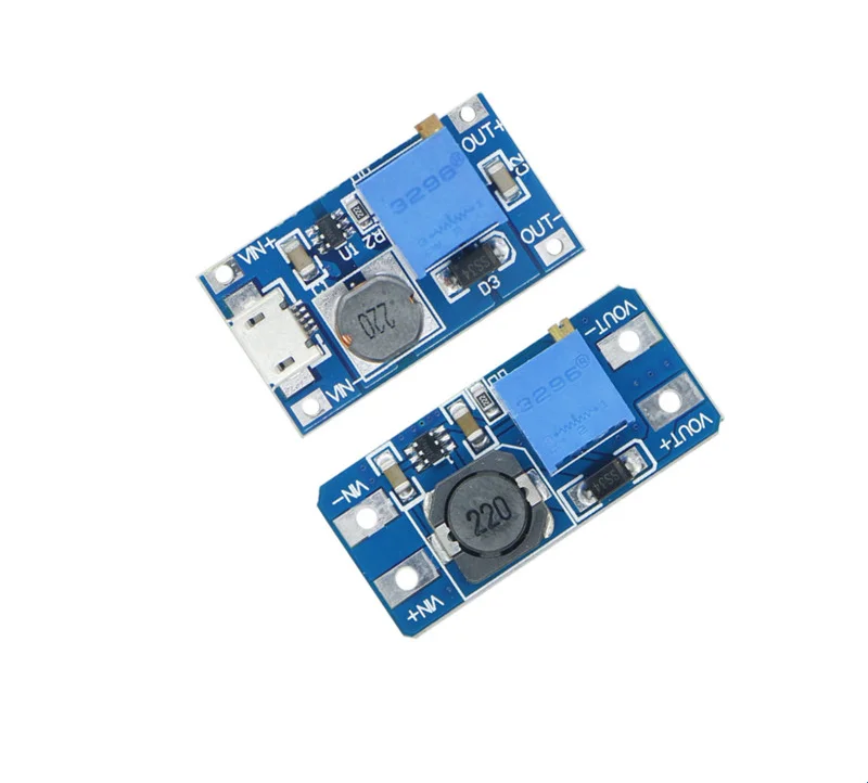 5 Pcs Module; Verstelbare Voeding Voor Arduino, 2a Max DC-DC, Power Module, booster 3-5V Naar 5V/9V/12V/24V, MT3608