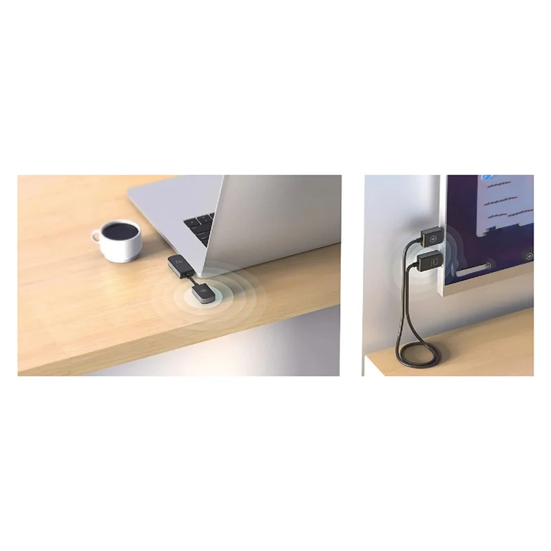 Transmissor USB COMPLETO e receptor compatível 2.4G/5G para streaming de áudio e vídeo, bom para telefone/laptop/PC/TV Box/projetor