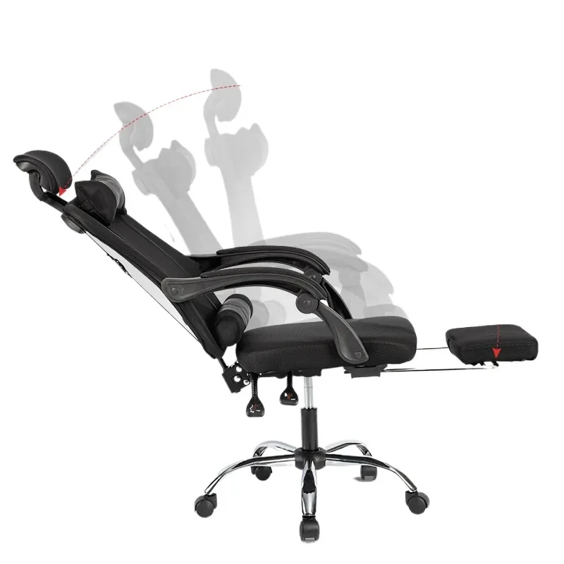 Ergonomic Office Chair with Mesh Back for Computer Desk Gaming and Home Use Adjustable Height Reclining Swivel Chair for view 2