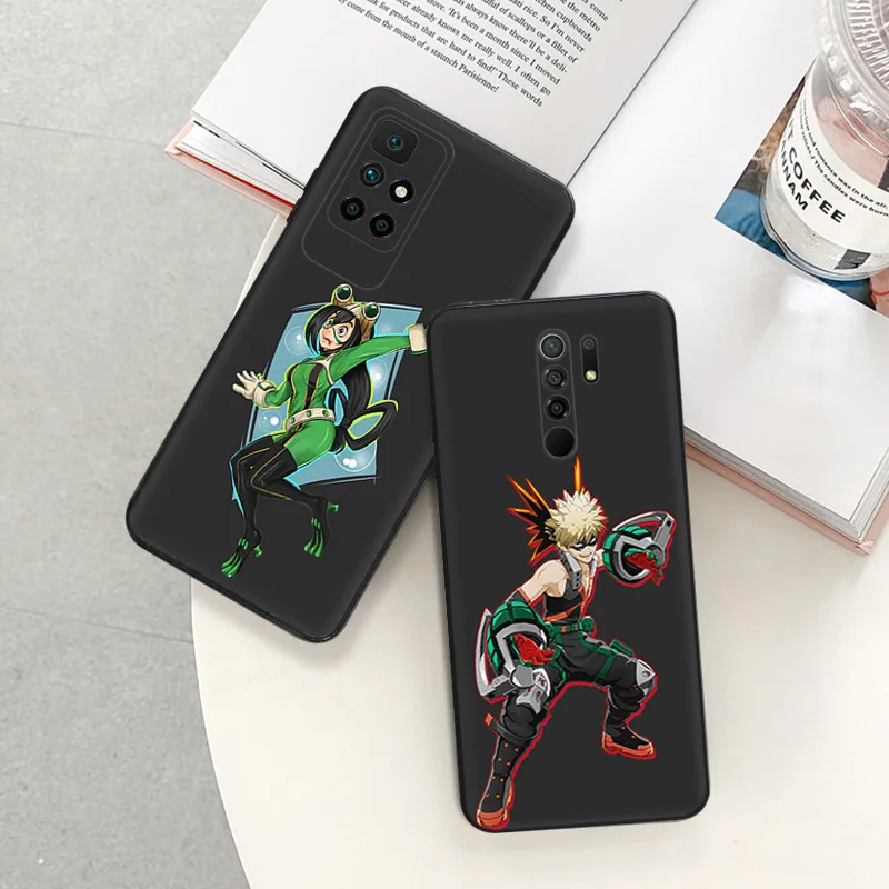 Ultra Thin Phone Case For Redmi Note 9 10 8 7 8t a3x 13 10c 10a 9a 9c 9s 10s Xiaomi 9t 10t Pro My Hero Academia Asui-Tsuyu Cover