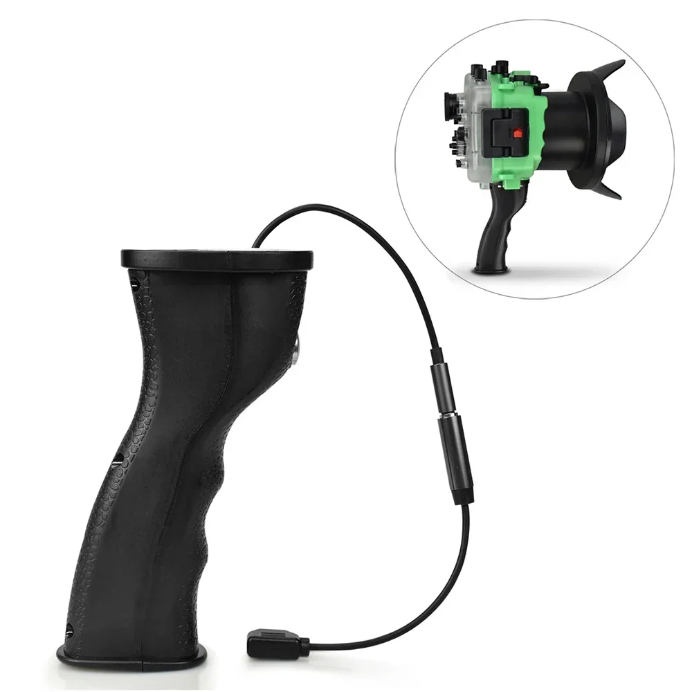 Seafrogs Elektronische Shutter Handgriff Halter Halterung Für A7 A7II A7R III unterwasser Wasserdichte Kamera Fall Gehäuse
