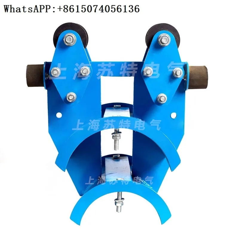 Customized DLC-SC double-layer four-wheel heavy-duty crane with I-beam cable pulley, conductive device, cable towing trolley