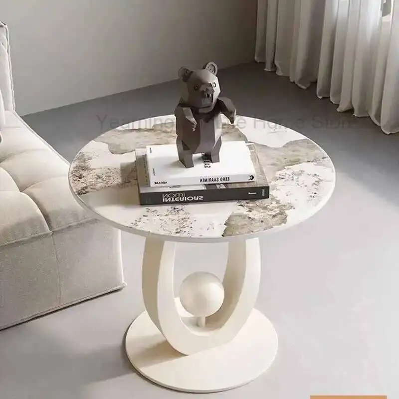 Cute Cheap Side Table Round Clear Simple Designer Photo Album Standing Coffee Table Writing Meubles Chinese Style Furniture