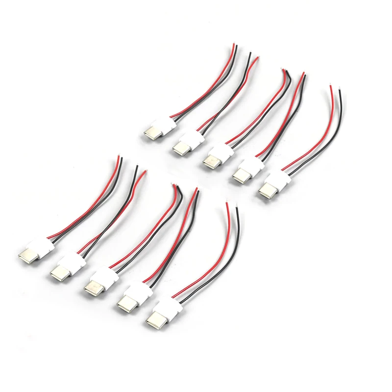 1/3/5/10 Stück Typ-C Stecker mit Widerstand Kondensator Typ-C Modifizierter Stecker für Mobiltelefon Powerbank Spezialanschluss C-Port
