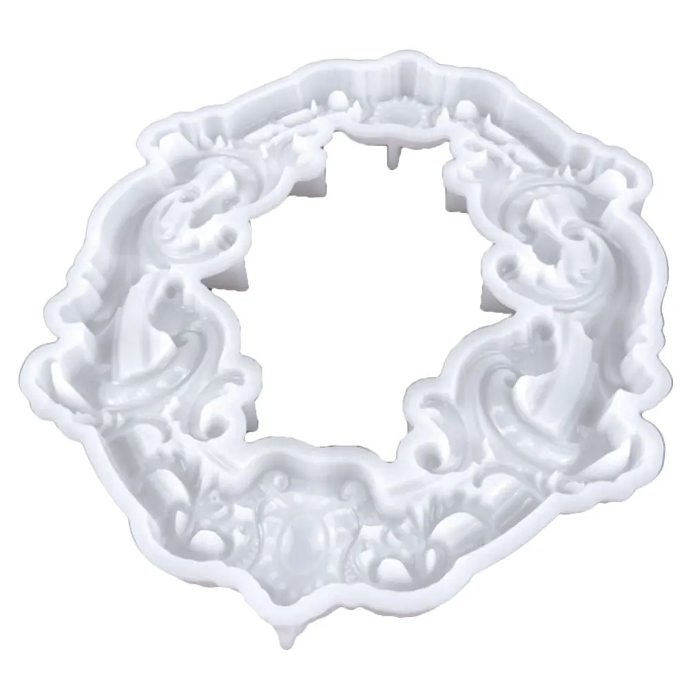 

1PC White 9187 Photo Frame Mold Vintage Silicone Resin Craft Supplies Display Casting Molds Easy Clean Reusable Jewelry
