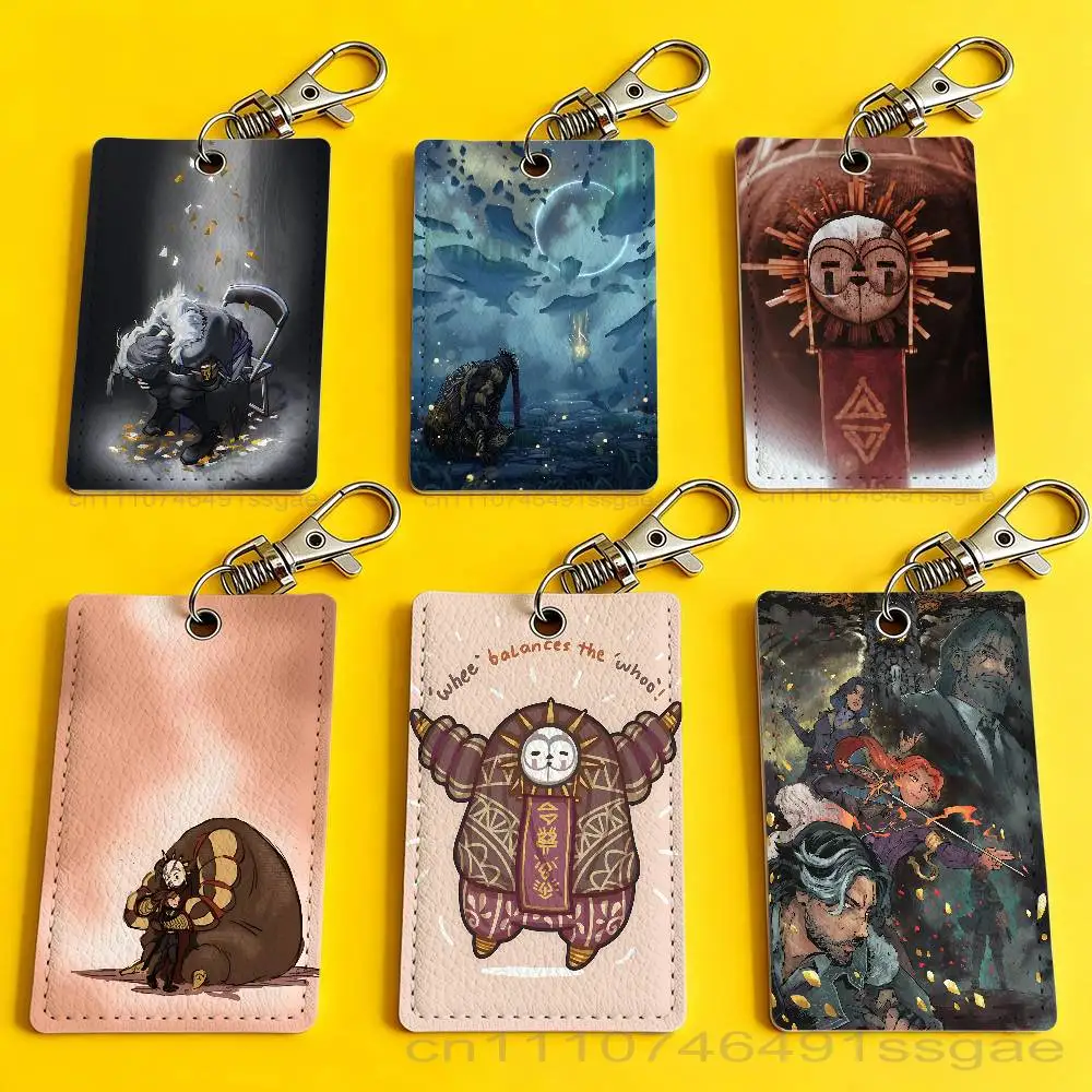 C-Clair Obscur Expedition 33 Badge Holder Keychain For Bank Business Work Card Holder Student Card Protective Case Bus Card