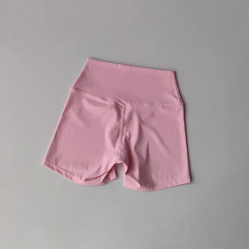 Sommer-Sonderangebot Yoga-Shorts mit hoher Taille, atmungsaktiv, schnelltrocknend, kurze Yoga-Hosen für Fitness, Laufen, Radfahren, Workout, Gym-Bekleidung – Detail 3