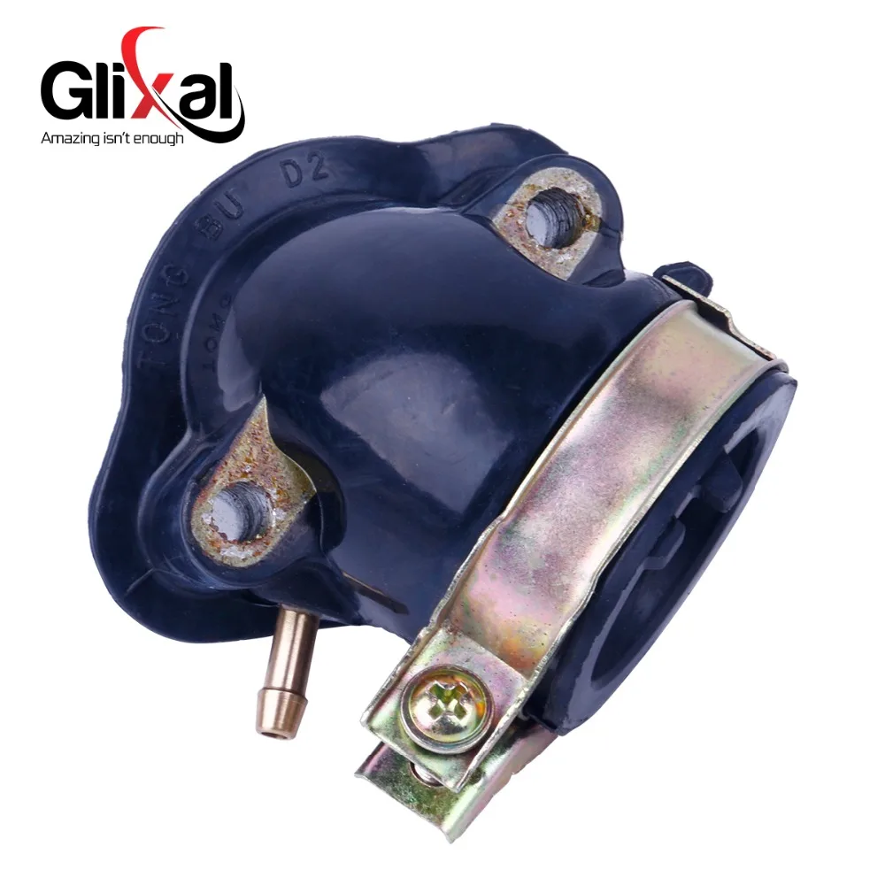 Glixal Carburetor Intake Manifold 125cc 150cc GY6 152QMI 157QMJ JCL VENTO ZNEN JONWAY TAOTAO Moped ATV Go-Kart (1 Vacuum Port)