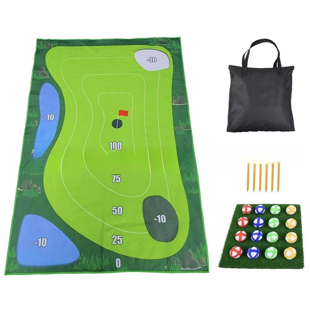 

The Casual Golf Game Set Golf Game Set, Batting Mat, Swing Cutting Practice Mat Sturdy and Reusable Swing More Accurate
