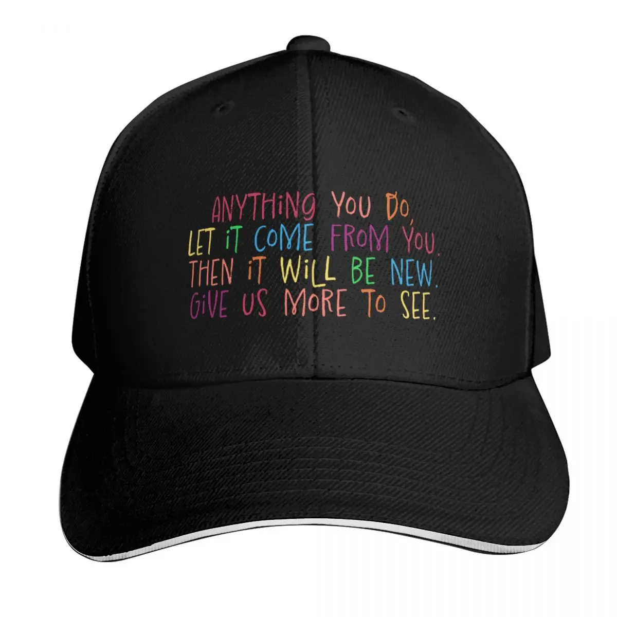 Anything you do Sunday in the park quote Baseball Cap Six Panel Structured Crown Sun Protection UPF 50+ Breathable Mesh Back