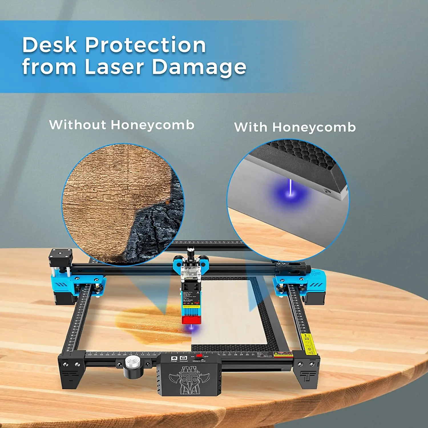 Twotrees Laser Enquipment Parts Honeycomb Working Table For CO2 Cutting Machine/Laser Engraver TTS TS2-10W 80W 500x500x22mm