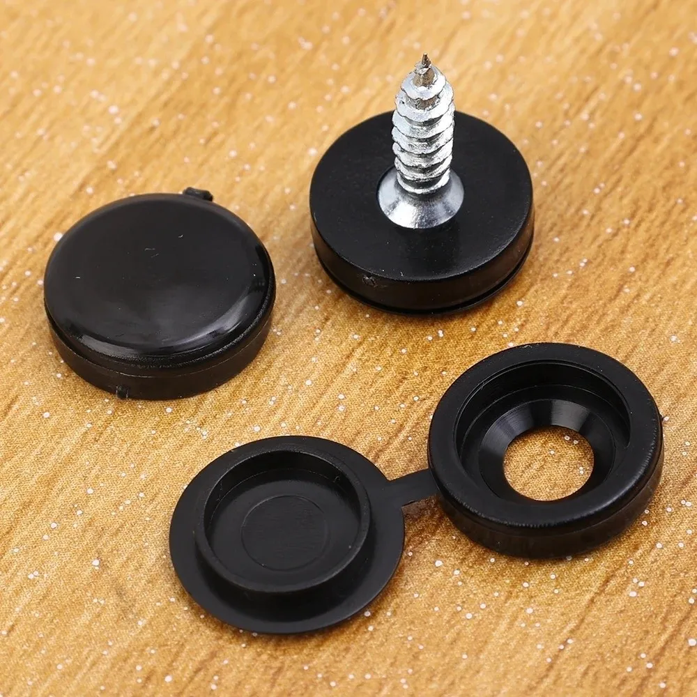 100 SZTUK Nowe Uniwersalne Osłonki Ochronne na Śruby Zatrzaskowe DIY Nakładki na Śruby Krzyżowe Składane Nakładki Zatrzaskowe Dekoracyjne Elementy Metalowe