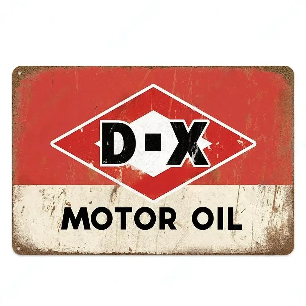 Motoröl-Vintage-Schilder, Poster, Metallschild, dekoratives Plakette für Garage, Tankstelle, Männerhöhle, Club, Bar, Zuhause, Zimmer, Wanddekoration