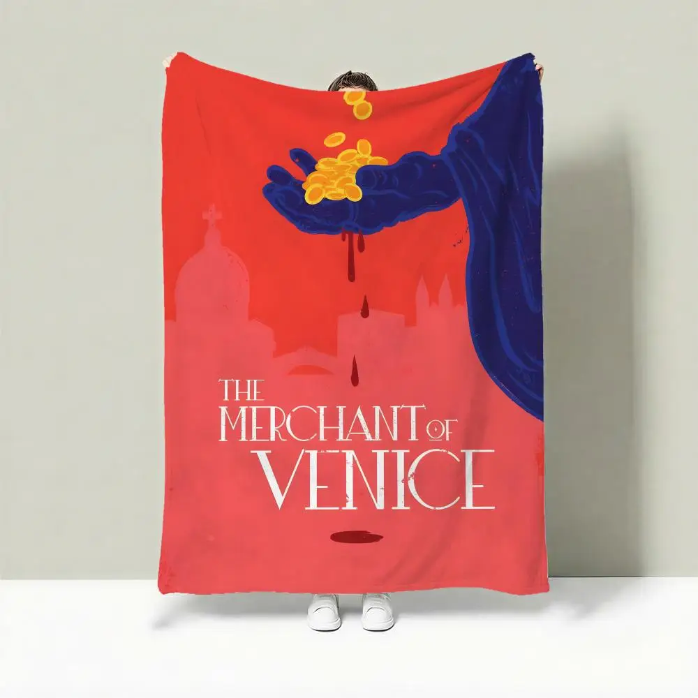 

Drama T-The Merchant of Venice Throw Lightweight 240g Flannel Blanket Soft Skin-friendly for Summer Cooling