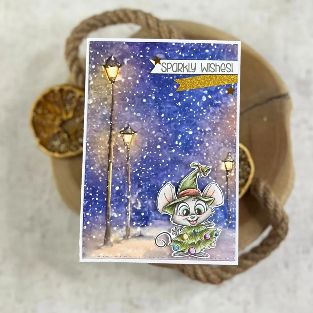 金属製のカッティングダイとクリアスタンプ、エルフのサンタクロース、暖かい言葉、DIYスクラップブッキング、クリスマスペーパーカード、テンプレート作成