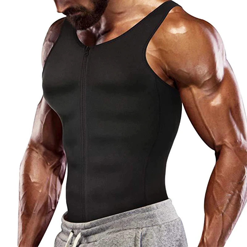 Men's Slimming Modeling Strap Belt Slimming Corset Vest Compression Shapewear Slim Three-breasted Top Fat Burning Vest 4