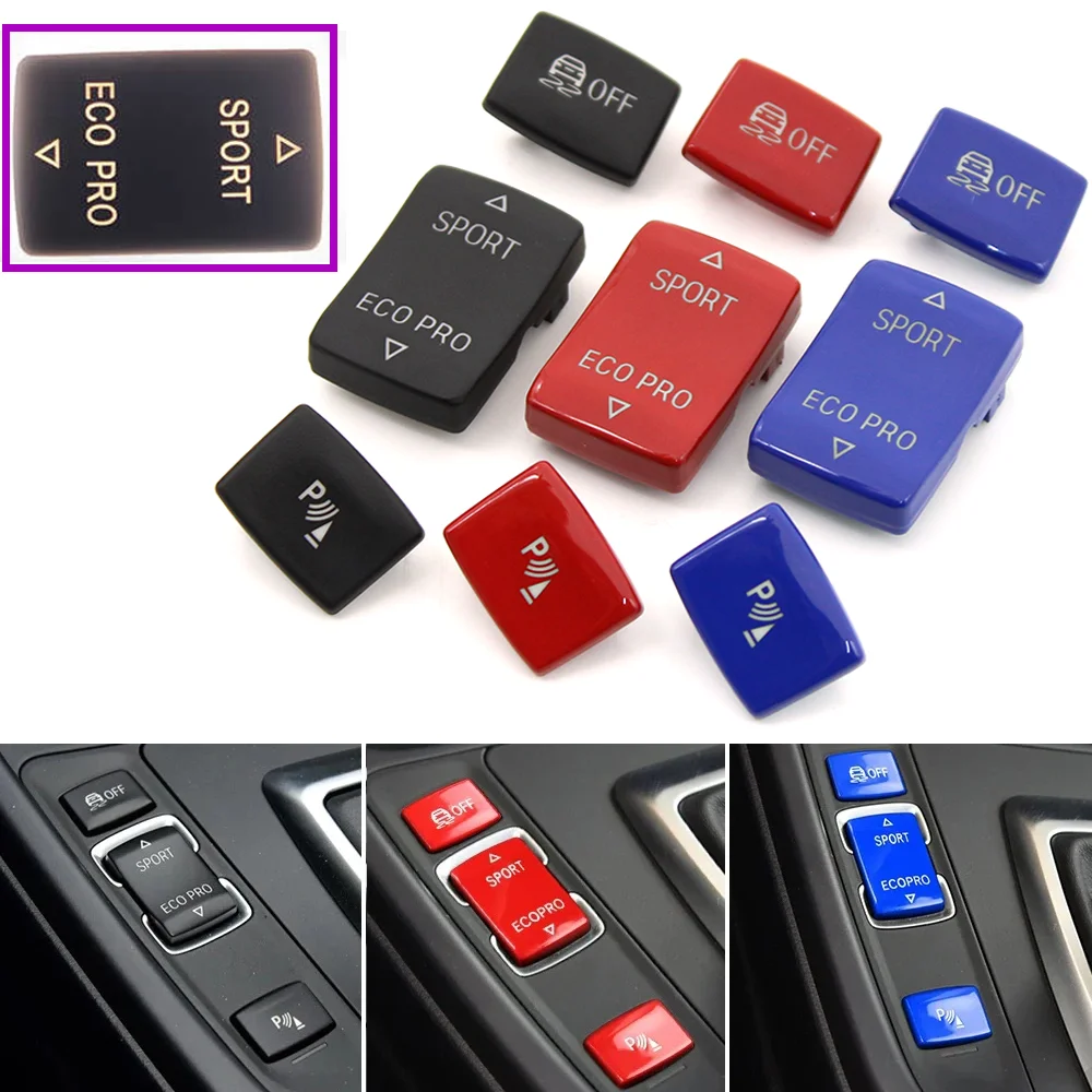 F20 F22 F23 F30 F31 F34 F35 F32 F36 Blue Black Red Car ESP Antislip Switch Sport Buttons Radar Sensor Key For BMW 1 2 3 4 Series