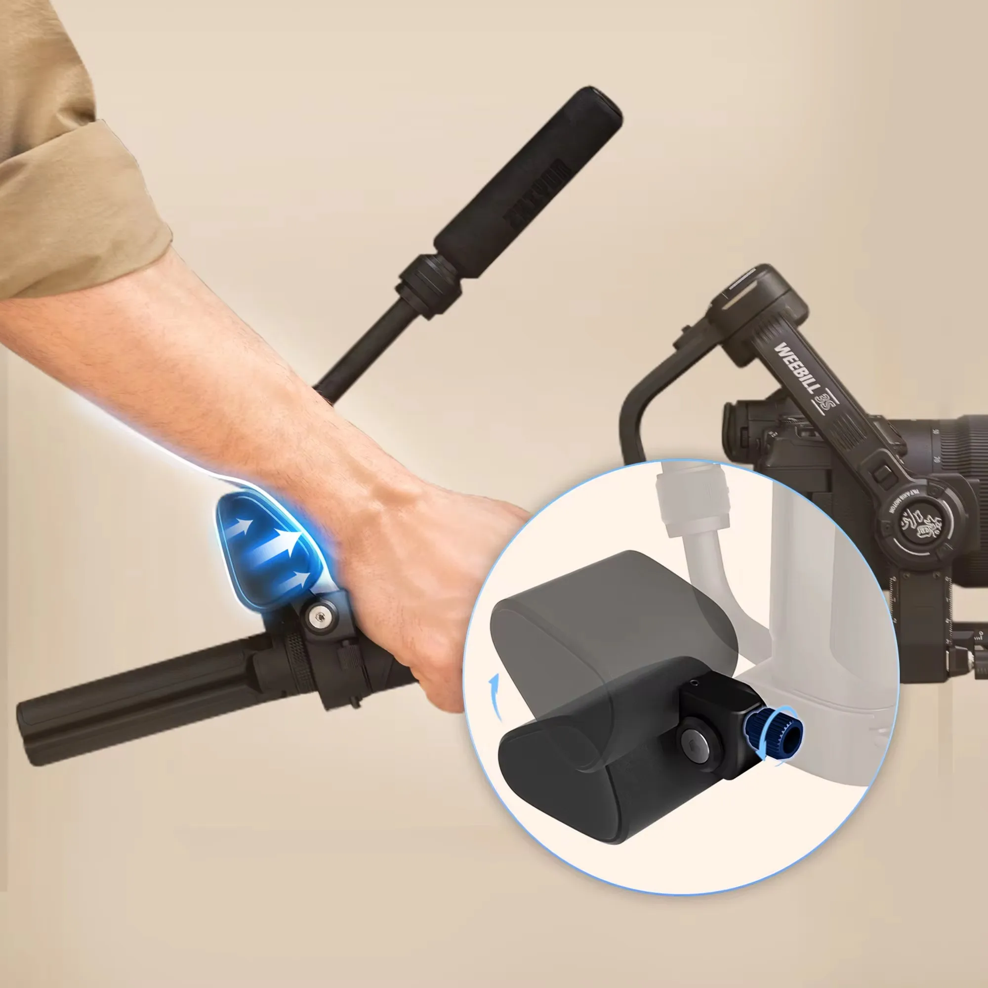 Zhiyun Weebill 3S Camera Gimbal Stabilizer 3-Axis Handheld for for DSLR Mirrorless Camera Sony Canon Panasonic Nikon LUMIX view 6