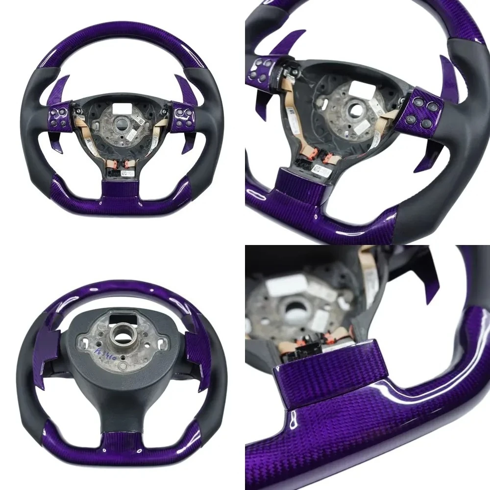 

Private Custom Car Leather Carbon Fiber Steering Wheel for for B6 MK5 Golf 5 GTI R /LED DISPLAY STEERING WHEEL