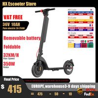 HX X8 Adult Powerful Electric Scooter 350W 10AH 36V Electric Kick Scooter Foldable 10.0 inch Wheel Self-Balance E Scooter