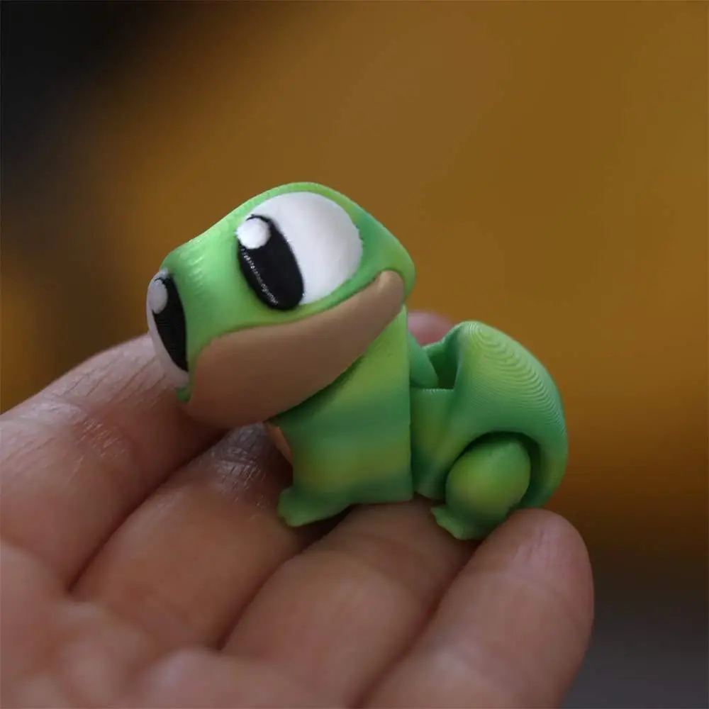 Joint Movable Simulation Gecko Frog Model Collection Green Frogs Pet 3D Printing Cartoon Statue Frog Animals Ornaments