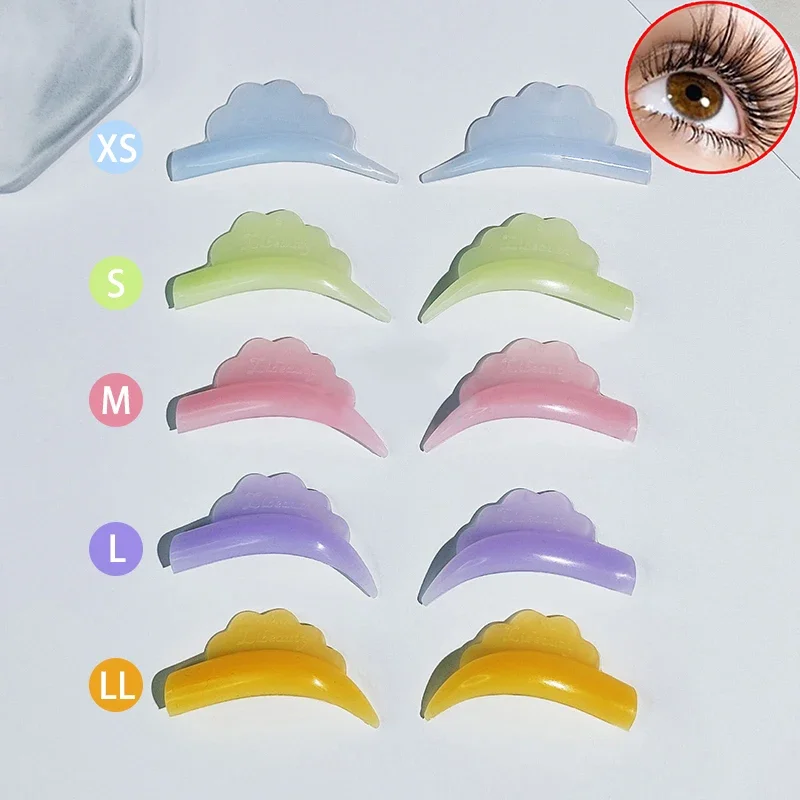 5 paia/scatola Lash Lift Cuscinetti In Silicone Riutilizzabili Sotto L'estensione Delle Ciglia Diverse Dimensioni Ciglia Perm Curler Accessori Per Il Trucco Strumento