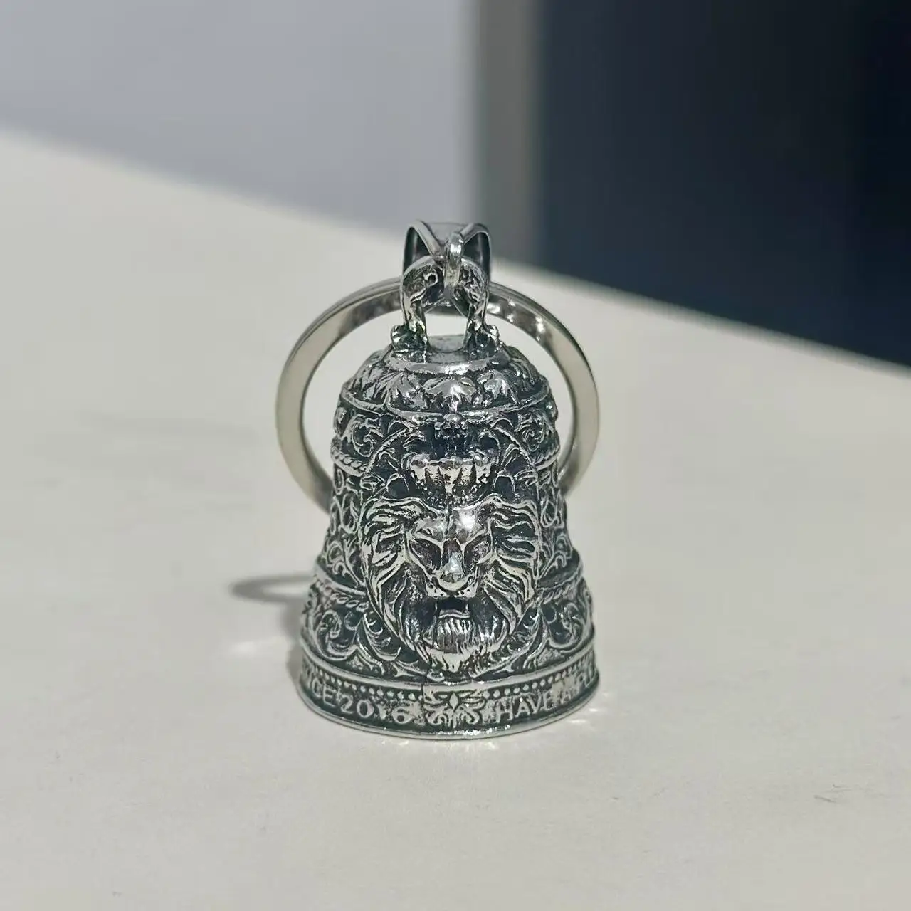 Personalized Versatile Motorcycle Lucky Riding Punk Lion Bell Necklace with Accessories