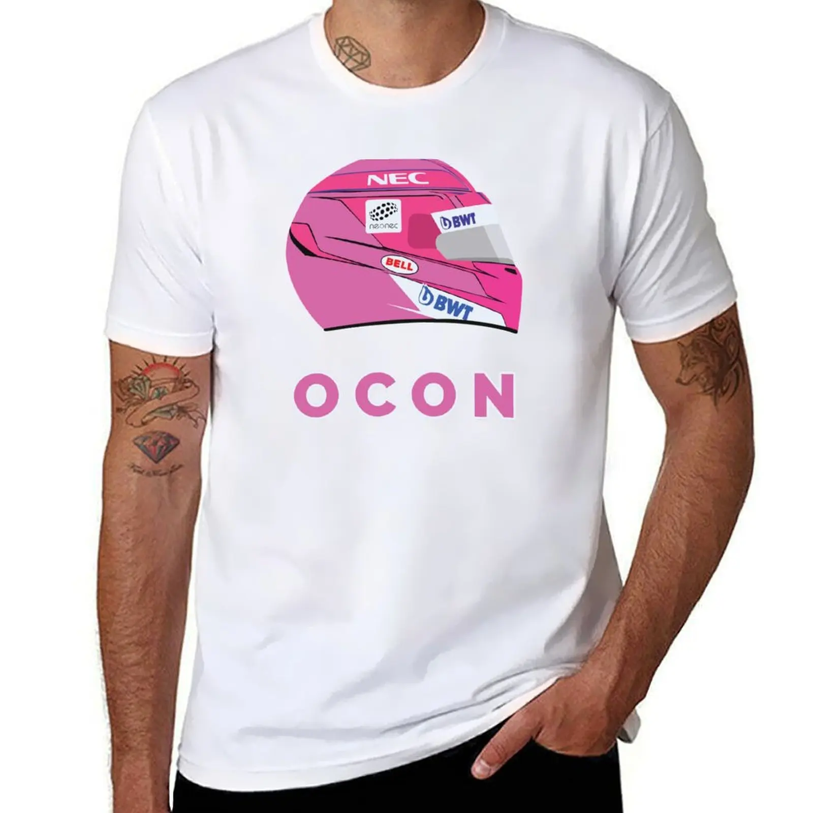 

brand t luxury shirt shirt Ocon Helmet t Esteban 2018 T-Shirt essential tshirt anime men 100% cotton