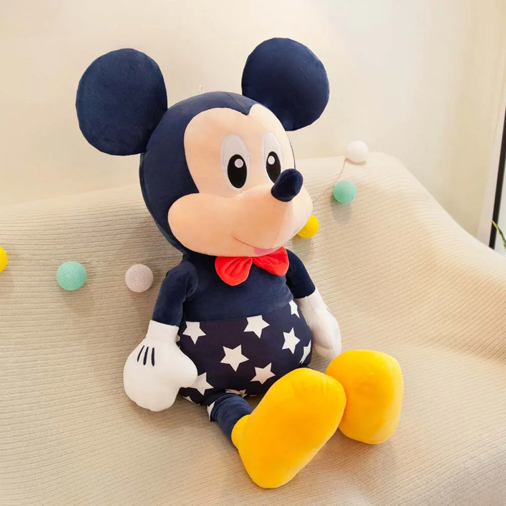 Disney Mickey e Minnie Mouse Plush Toy, Bonecas de Pelúcia Kawaii, Decoração para o lar, Presentes de aniversário para crianças, bebês, crianças, 35