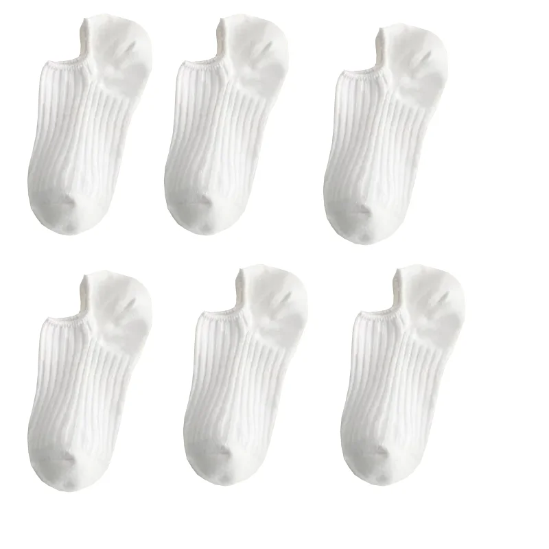 6Pair Socks Adult Women\'s Short Thin Solid Color Casual Women\'s Socks