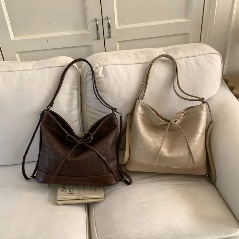 

Кожаная сумка-мессенджер премиум-класса с изысканным исполнением, винтажная, элегантная, повседневная сумка-тоут, модная женская дорожная сумка