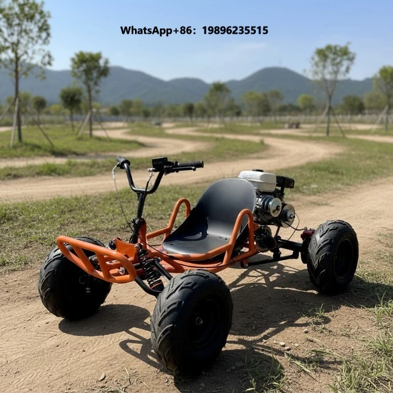 212CC Four-Stroke Durable Shock-Absorbing Kart with 8-Inch Tires 7.5HP Drift Off-Road and Racing Kart for Adults and Children