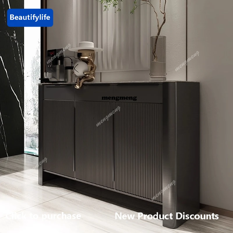 

F85 Скандинавский черный шкаф для гостиной, современный минималистичный роскошный дизайн, шкаф для хранения, высококачественная элегантная мебель Meuble Rangement