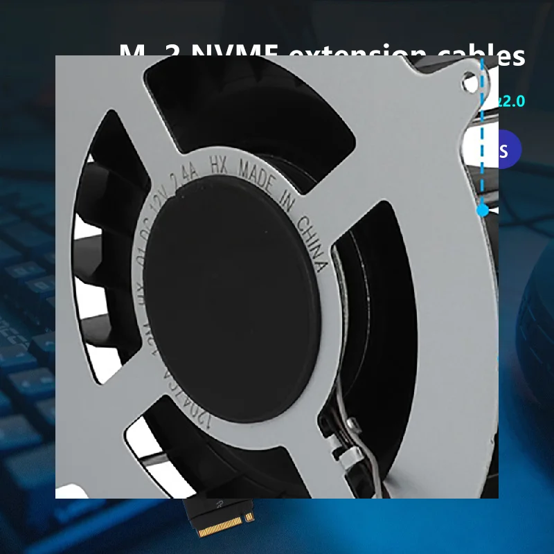 Dual Protocol PCIE4.0 M.2 M Key NVME Extension Cable Riser Card SSD Adapter For 2230 2242 2260 2280 M.2 PCI-e / M2 NGFF SATA SSD