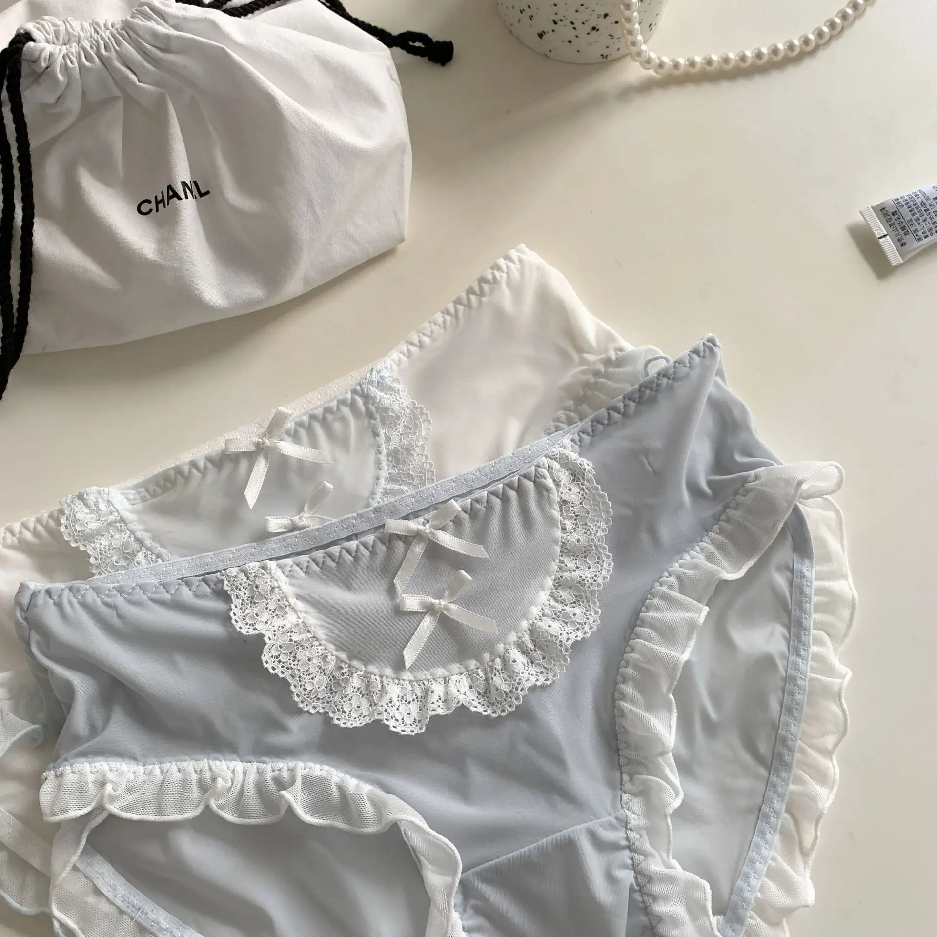 جديد تسليم سراويل داخلية المراهقين 3 قطعة/الوحدة غرينادين الدانتيل ملخصات السيدات فتاة شابة الطلاب أبيض أسود موضة