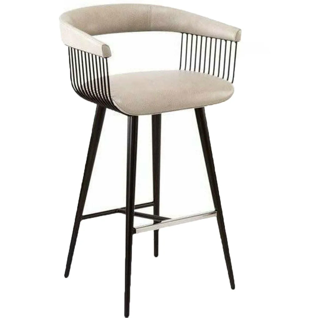 

Лидер продаж: Современные металлические барные стулья с кожаной обивкой для кухни и столовой