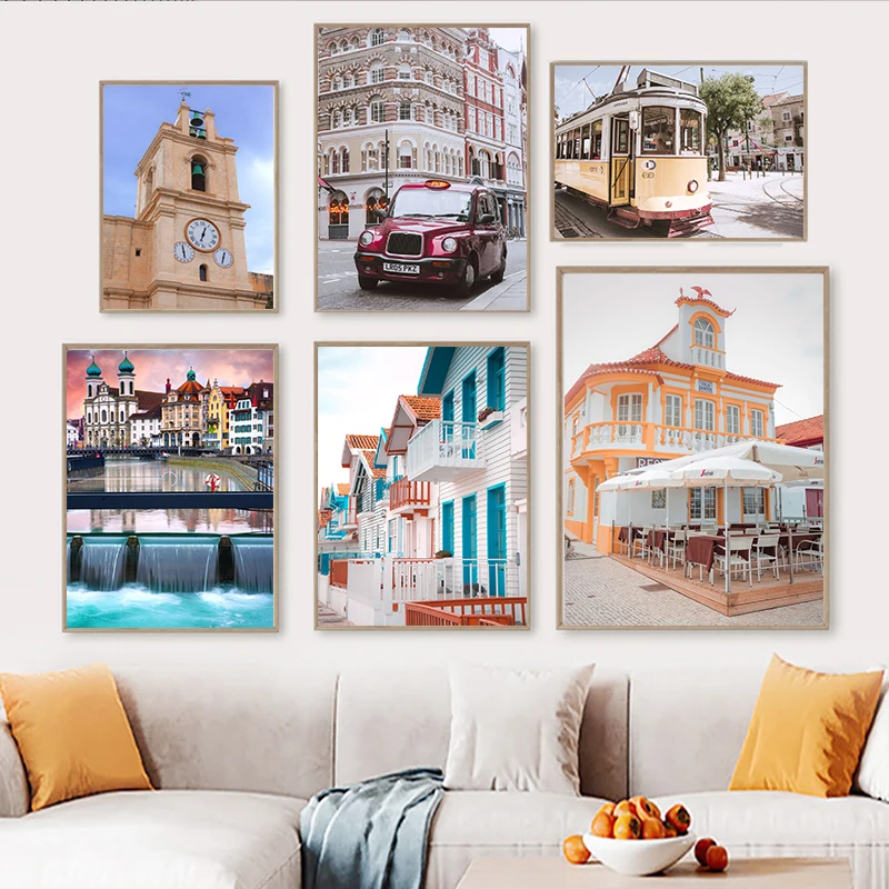 

Современный известный город Туризм стены Искусство Постер "Лондон" India Costa Nova пейзаж холст живопись гостиная домашний декор