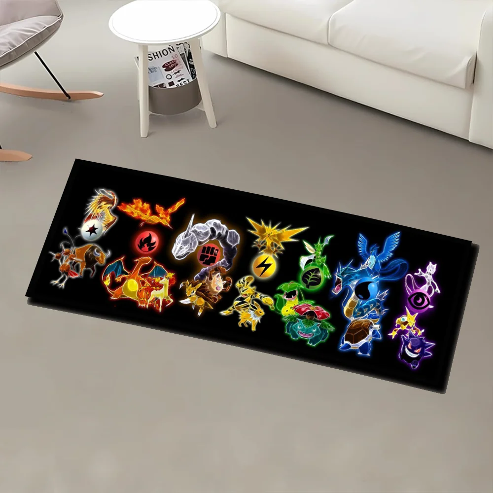 

Коврик в стиле аниме Pokémon, красочный Gengar Mewtwo, уникальный дизайн, коврик для домашних животных, мягкий напольный коврик, мягкое декоративное одеяло, игровой коврик