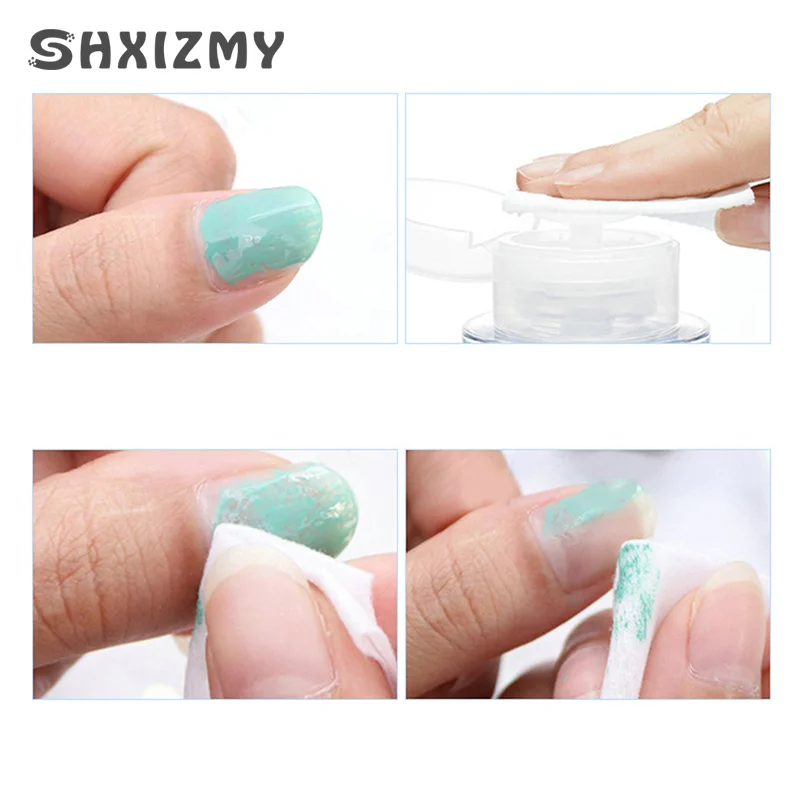 1000Pcs/Roll Thin/Thick Nail Remover Cotton Disposable Lint-Free Soak Wipe Cotton Gel Polish Remove Nail Art Cleaning Pad