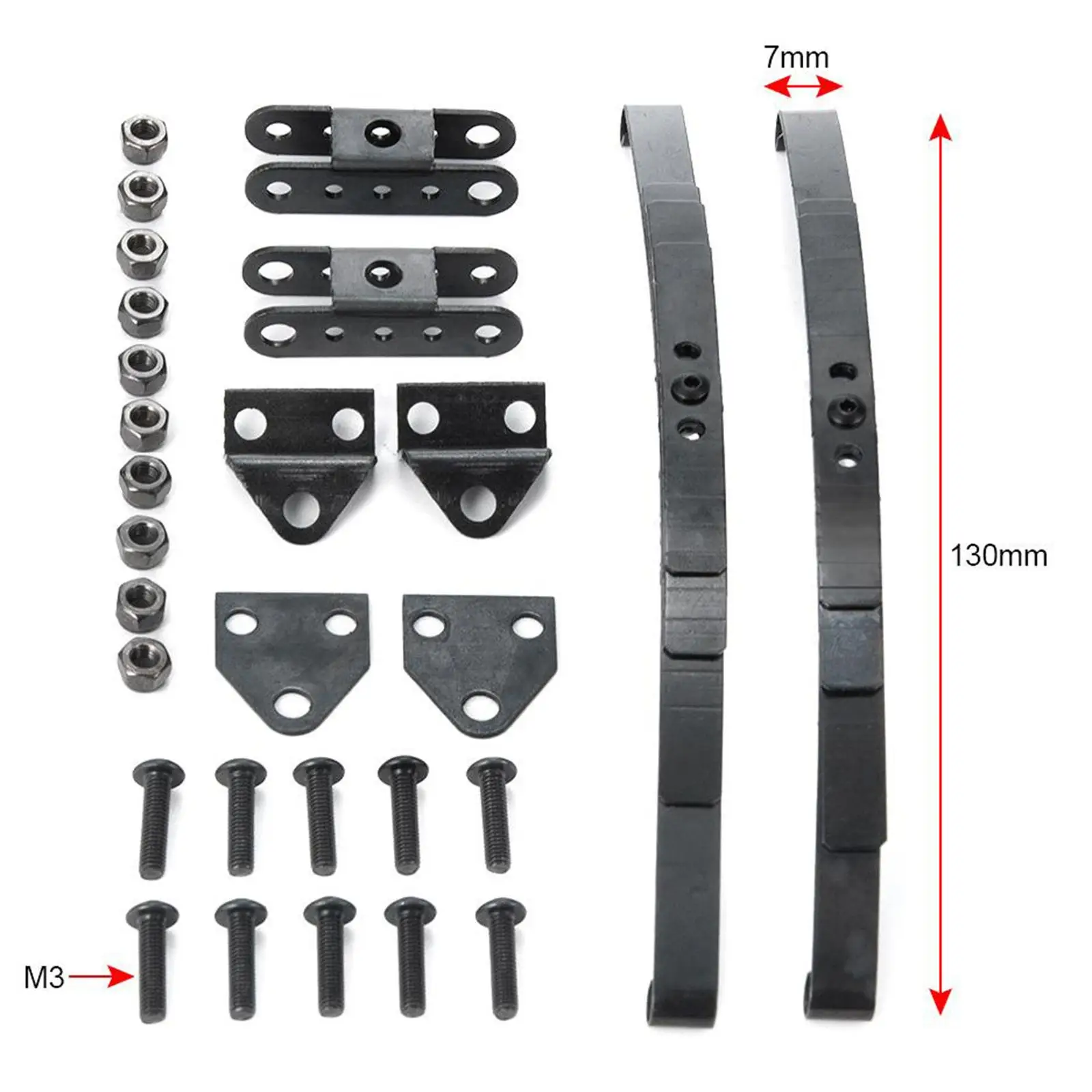 1/10 RC Rock Crawler Steel Leaf Spring  1 Pair For RC 4WD D90