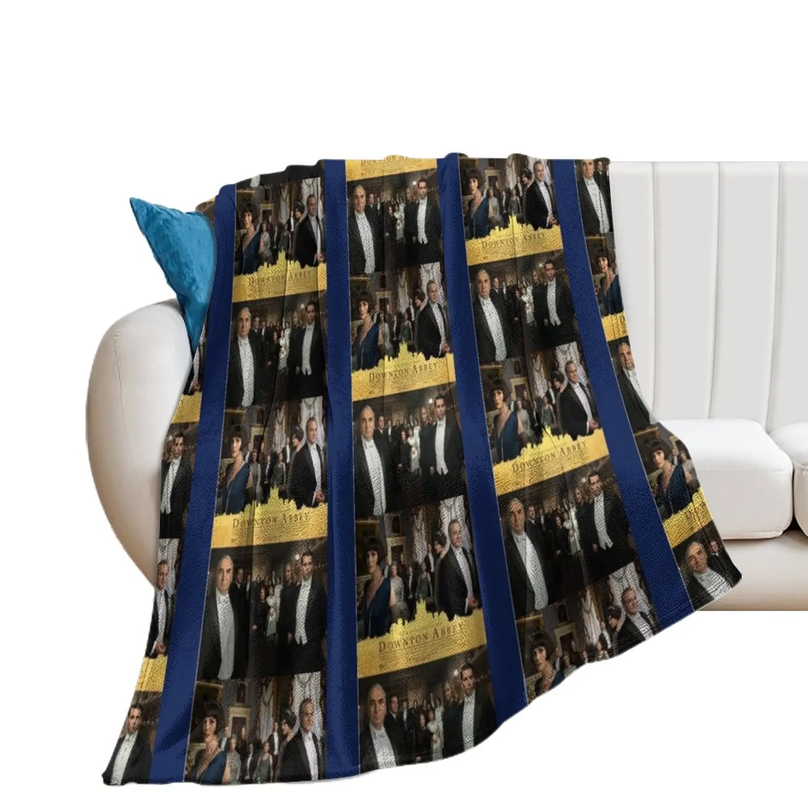 Downton Abbey Movie Throw Blanket Shaggy Plaid on the sofa blankets and throws Sleeping Bag Blankets