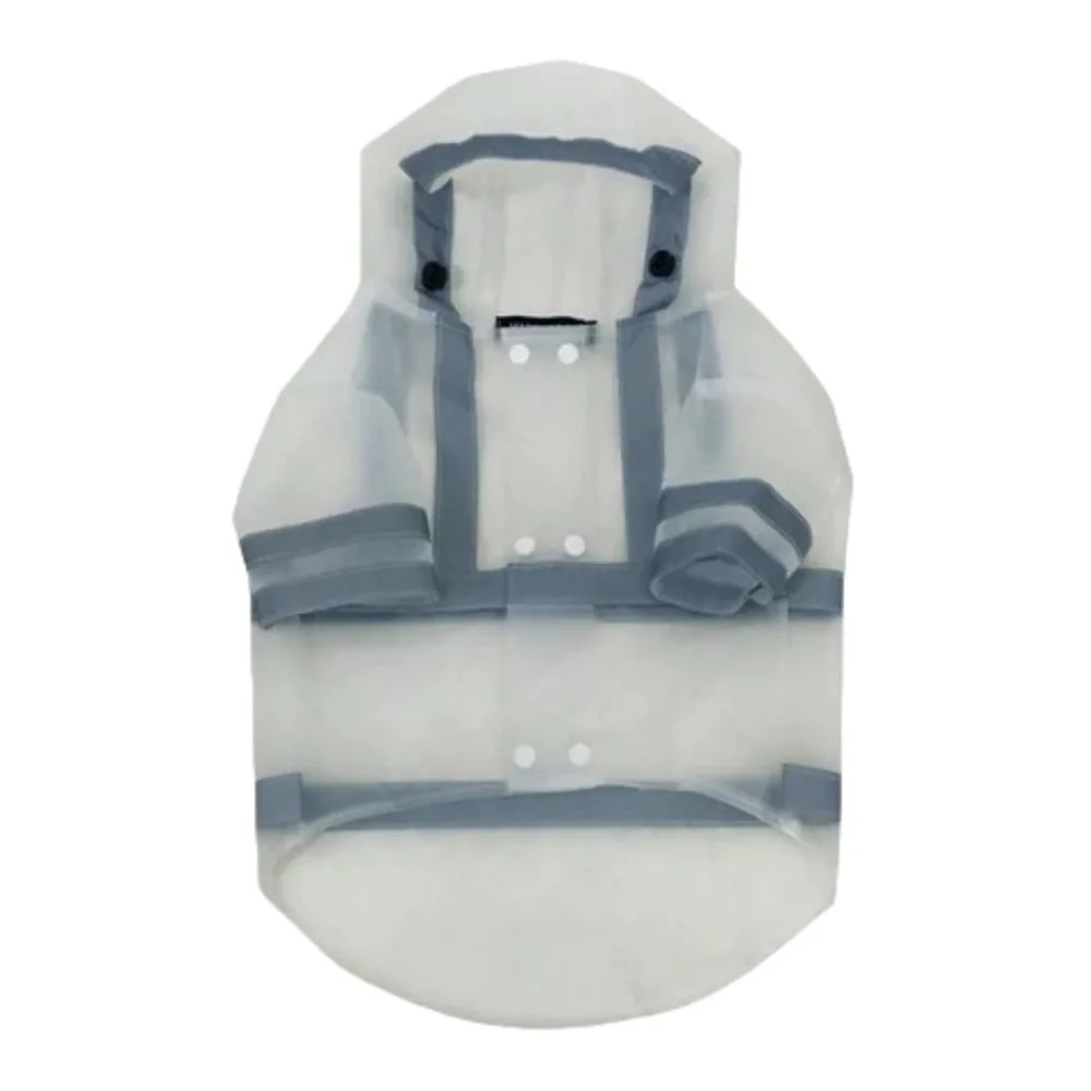 

EVA Eco-friendly Material Dog Reflective Rainwear Hooded Full Coverage Puppy Raincoat Waterproof Lightweight
