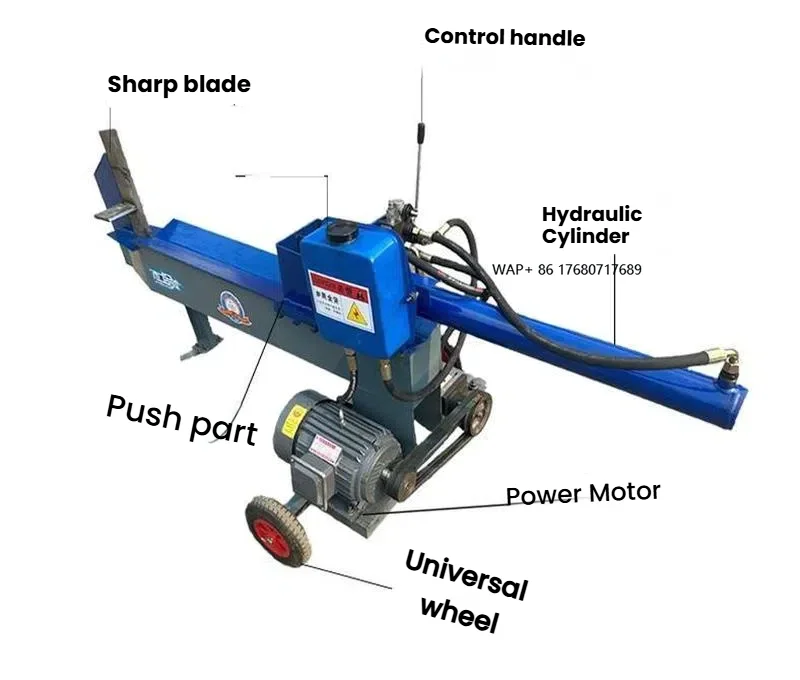 High Efficiency 10 Ton Electric Fast Wood Log Splitter Hydraulic Firewood Log Splitter