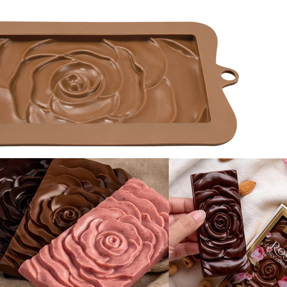 29 Stijlen Chocolade Chip Mold Rose Vierkante Geometrische Patroon Chocolade Schimmel Diy Decoratieve Biscuit Suiker Draaien Siliconen Mal