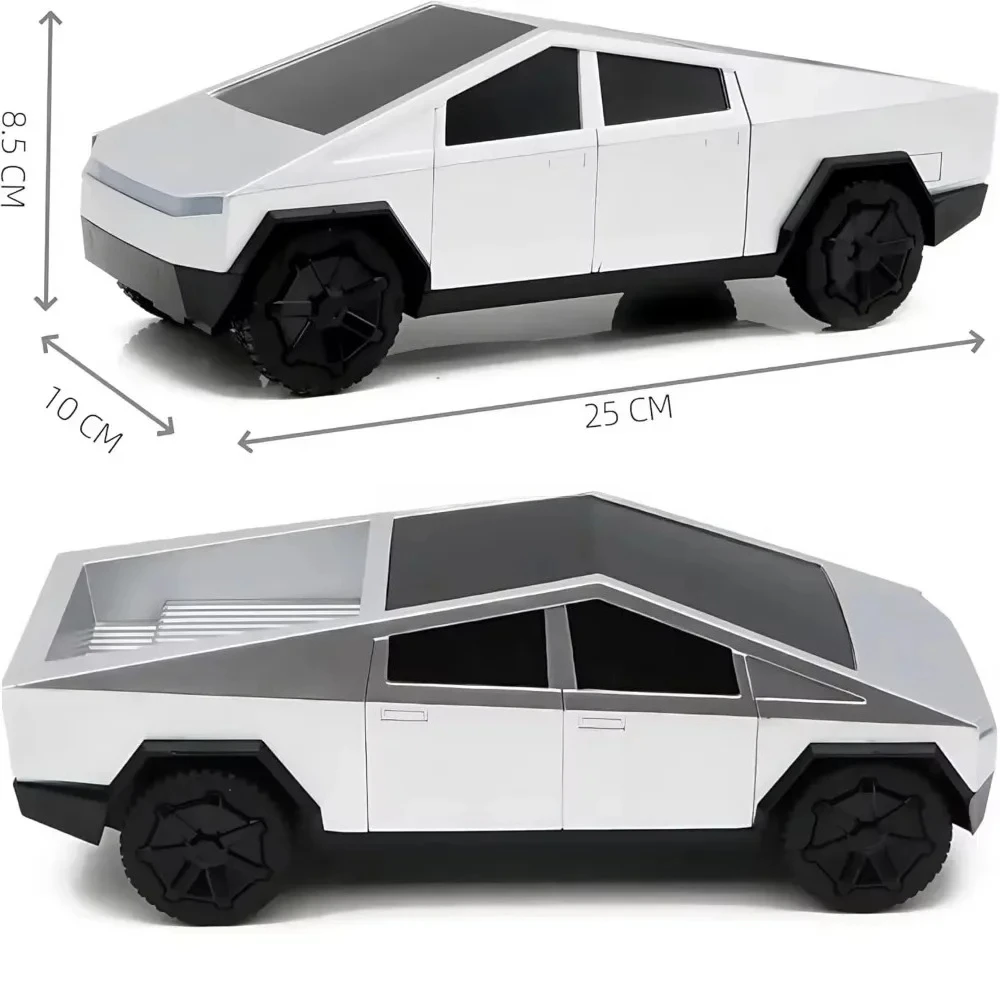 รถบังคับวิทยุไซเบอร์ทรัค 1:24 ขับเคลื่อน 4 ล้อ สำหรับขับขี่ออฟโรด ความถี่ 27 เมกะเฮิรตซ์ มอเตอร์คู่ความเร็วสูง พร้อมไฟ LED ของขวัญสำหรับเด็กผู้ชาย