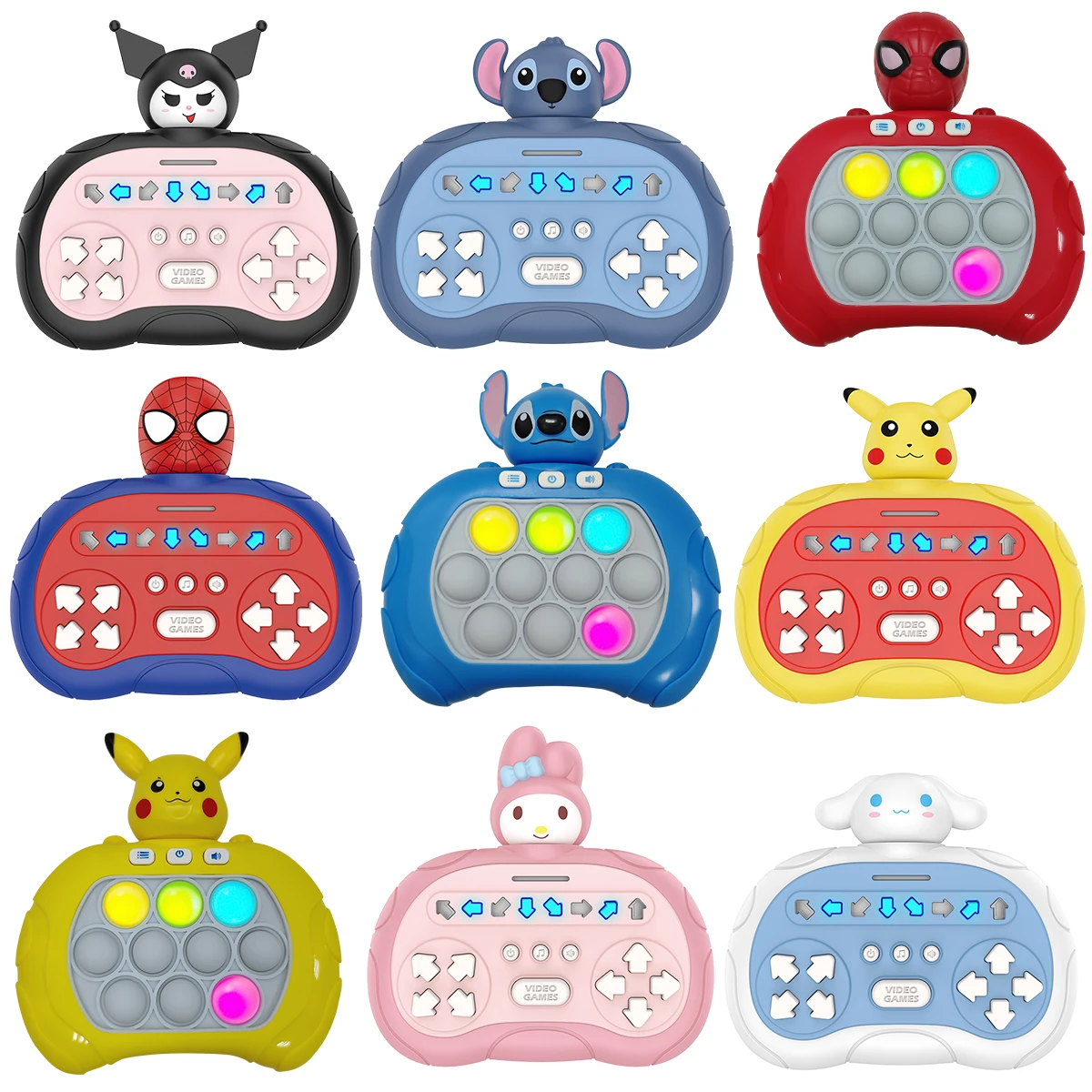 Pikachu jeu à poussée rapide Pop Up Fidget Bubble électronique Pop it Pro jeu léger jouets antistress pour adultes enfants cadeau enfant Fan cadeau