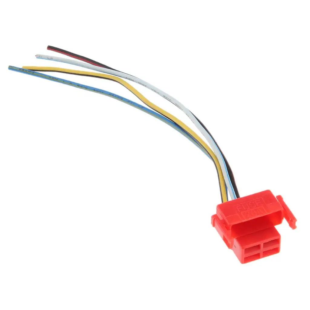 Picture 5: Motorbike 4 Pins Solenoid Relay Plug Red Electrical Harness Connector for Honda CB400VTEC MC22