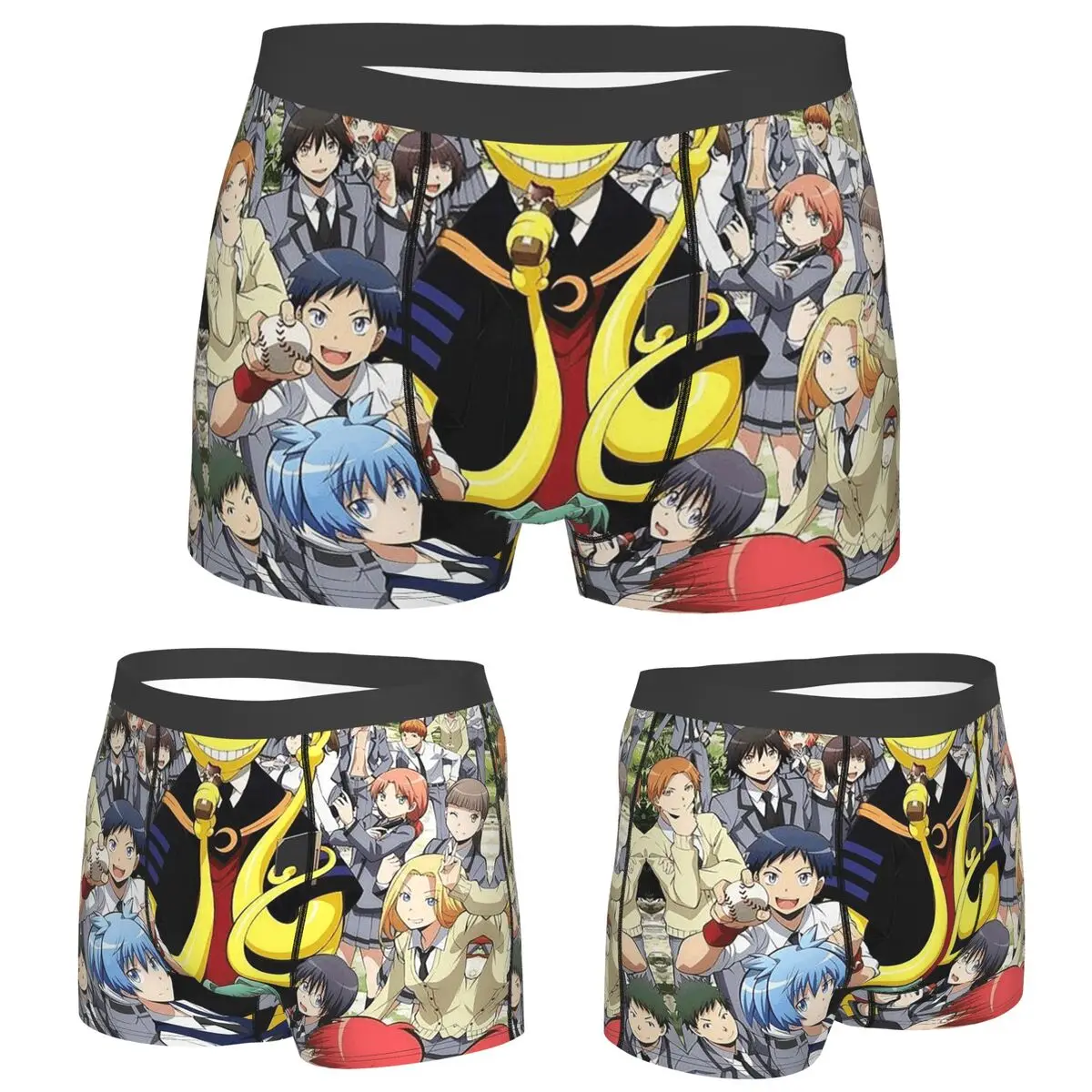 

Трусы-боксеры, шорты Assassination Classroom Octopus Koro Sensei, мужские вентилируемые трусы для Homme, мужской подарок бойфренду