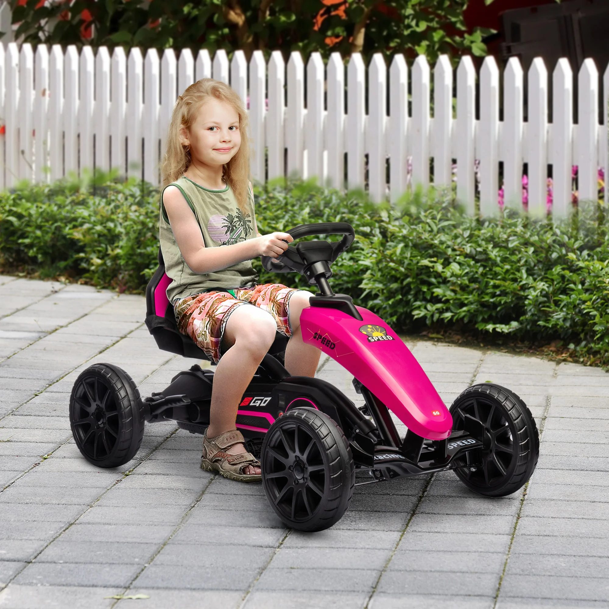 Go Kart Pedal Kids - عربة أطفال تعمل بالدواسات مع محور