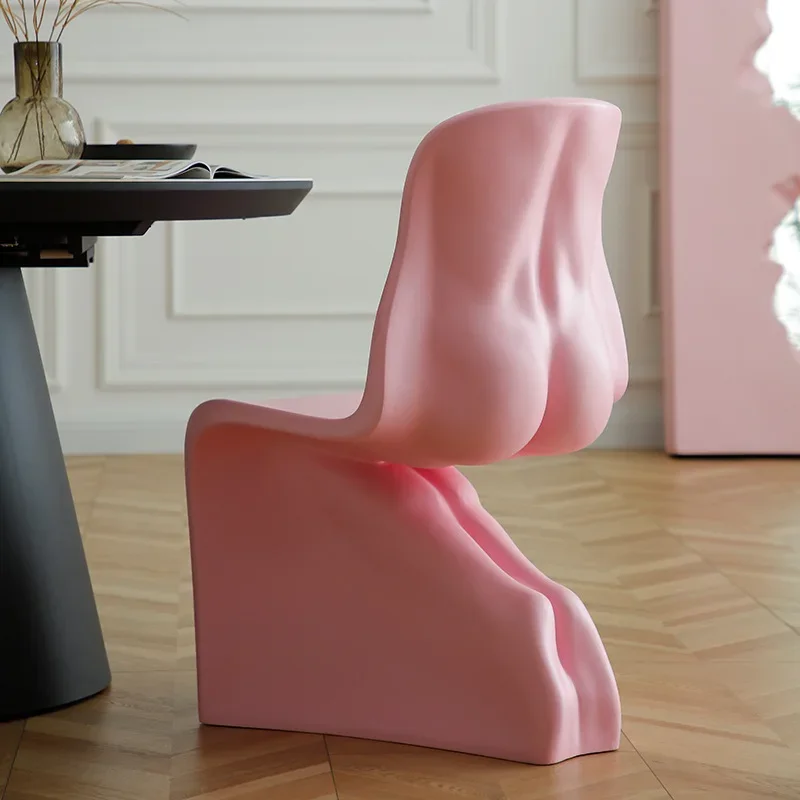 

French butt beauty chair modern art creative special-shaped simple dining chair